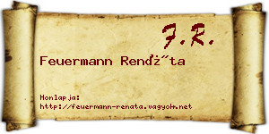 Feuermann Renáta névjegykártya