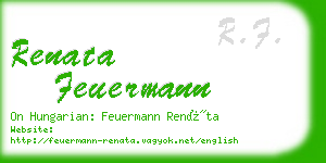 renata feuermann business card